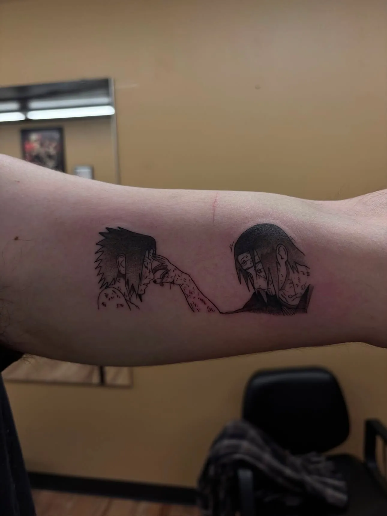 Rivals — anime tattoo, arm
